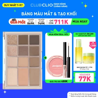 [Voucher 40K][Duy nhất 8.7] Bảng Màu Mắt & Tạo Khối Clio Shade & Shadow Palette 9.6g