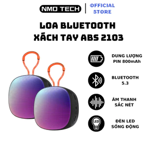 Loa bluetooth không dây 5 chế độ LED model ABS-2103 hỗ trợ kết nối USB, thẻ TF, AUX, TWS Link+ Âm thanh sống động