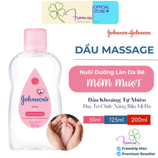 Dầu Massage Dưỡng Ẩm Johnson's Baby Oil pink Mềm Mịn Cho Bé