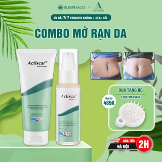 [Combo 2] Kem Rạn Da 100ml và Serum Rạn Da 30ml Actiscar Stretch Xử Lý Rạn, Rỗ Da Sau Sinh Nhanh Chóng