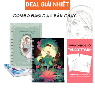 [COMBO SỔ A4] Sổ Vẽ Không Kị Tẩy - Sổ Phác Thảo - Lỗi 1 Đổi 1 - Sketchbook Không Kèm Tài Liệu Vẽ - Ong Mặt Bự