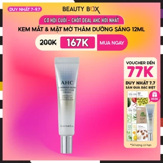 [Duy nhất 7.7][minisize 12ml] Kem Dưỡng Làm Sáng Vùng Da Mắt AHC Luminous Glow Real Eye Cream For Face