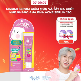 MizuMi Serum Giảm Mụn Và Tẩy Da Chết Nhẹ Nhàng AHA BHA Acne Serum 13g Làm Sạch Lỗ Chân Lông, AHA BHA 2%