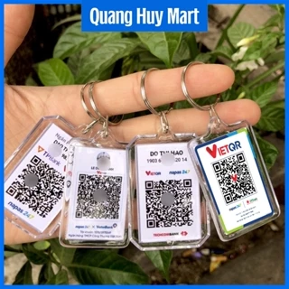 [SIÊU RẺ] Móc chìa khoá in hình ảnh, QR code ngân hàng theo yêu cầu