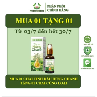 [30ml]Tinh dầu húng chanh nguyên chất cao cấp Huchada BDCare tăng đáng,làm ấm cơ thể,phòng các vấn đề về hô hấp,da liễu