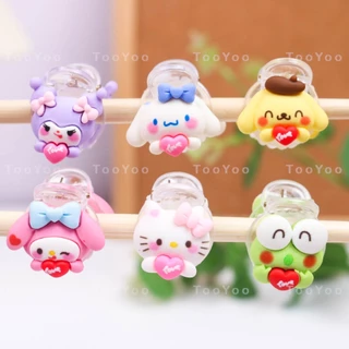 Kẹp mái mini Kuromi, Cinnamoroll, Pompompurin, Hello Kitty, Melody, Keroppi Sanrio TooYoo BK01028