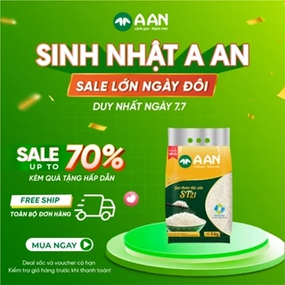 Gạo ST21 Túi 05kg - Chính hãng Gạo A An