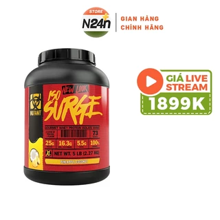 Sữa Tăng Cơ whey isolate Mutant Iso surge 5 Lbs (2.3kg)