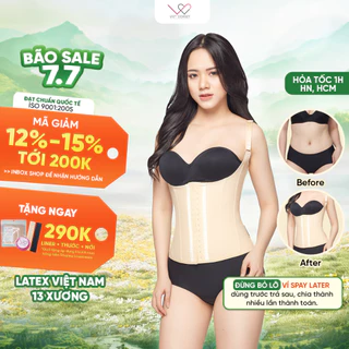 Đai Nịt Bụng Latex Gile Giảm Mỡ Bụng & Lưng Hiệu Quả, Latex Slim 200 Vietcorset Chính Hãng - HẠ SIZE MIỄN PHÍ TRỌN ĐỜI]