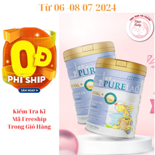 Sữa Purelac số 2 800gr cho bé 6-12M phát triển trí não, cân nặng, tăng cường hấp thu, NK Newzealand Date 10/2025