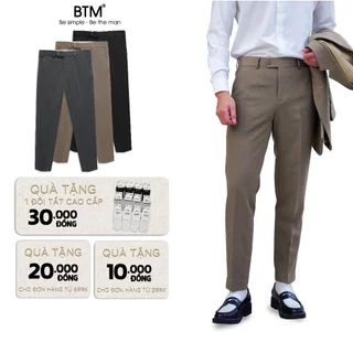 Quần Tây Nam Dài BTM BASIC TROUSER  - Vải Tuytxi Cao Cấp Form Slimfit Mã 166.18