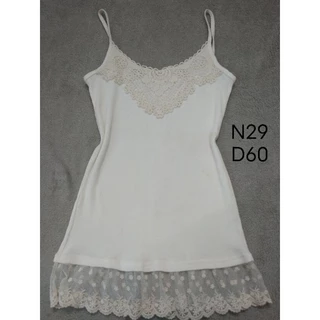 Áo 2 dây, ba lỗ co dãn 2hand vintage, y2k