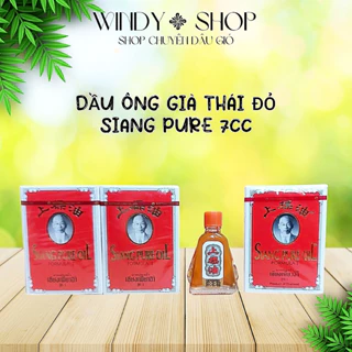 DẦU GIÓ {LỐC 6 CHAI}_DẦU ÔNG GIÀ_DẦU THÁI ĐỎ Siang Pure Oil 7ML (Hàng Chính Hãng )