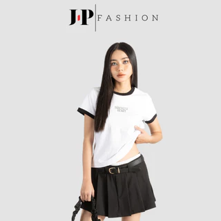 Áo Thun Vải Mát Form Vừa Dáng JP FASHION Tôn Dáng, Áo Baby tee Cổ Viền Tay Ngắn Chất Thun Mát, Dễ Phối Đồ 10209734