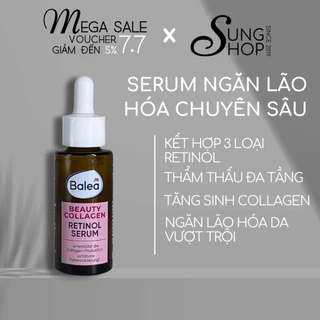 Serum Balea Retinol Collagen Đức ngăn lão hóa mờ nếp nhăn tái tạo da