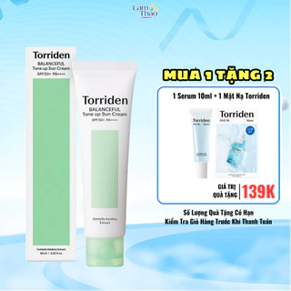 [TẶNG 1 MẶT NẠ , 1 SAMPLE SERUM 10ML]Kem Chống Nắng Nâng Tone Torriden Balanceful Tone up Sun Cream SPF50+ PA++++