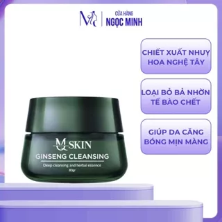 Bột rửa mặt nhân sâm MQ Skin giúp làm sạch da và bả nhờn ngăn ngừa mụn se khít lỗ chân lông - Ngoc Minh Beauty