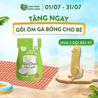 Sữa chua sấy vị nguyên chất Mămmy, viên tròn chống hóc, cho bé từ 6 tháng tuổi - 20 gram