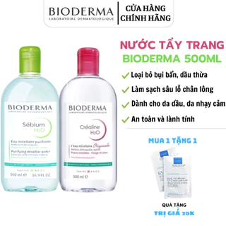 [CHÍNH HÃNG] Nước Tẩy Trang Bioderma Dành Cho Da Dầu Mụn Và Da Nhạy Cảm, Làm Sạch Sâu Lành Tính - 500ML