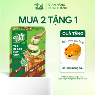 Trà bí đao hạt chia hòa tan giải nhiệt hộp 168g (12 gói x 14g) Wil