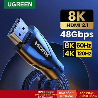 Dây cáp HDMI 2.1 hỗ trợ 8K / 60Hz dài 1-3m Ugreen HD140 - Hàng phân phối chính hãng