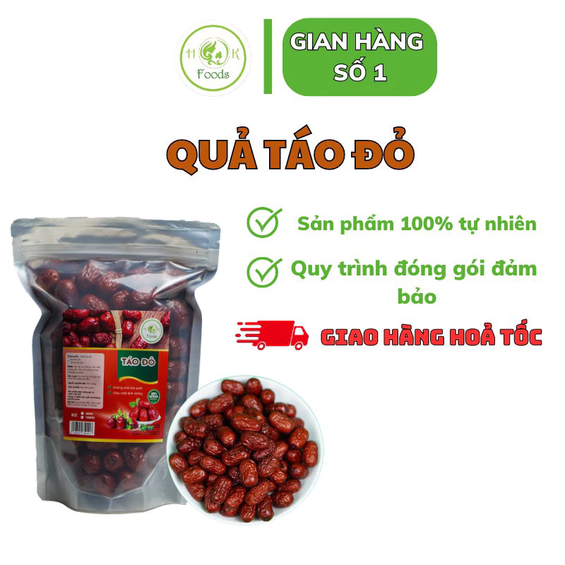 Táo đỏ 1kg date mới - táo khô gói