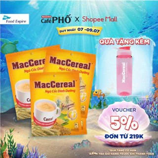 Combo 3 túi Bột ngũ cốc dinh dưỡng Canxi - MacCereal (túi 20 gói x 28g)