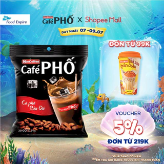 Túi Cà phê Phố Sữa Đá - MacCoffee (bịch 30 gói x 24g - date 11/2025)