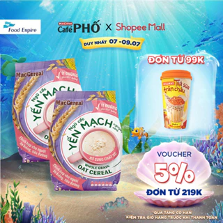 Combo 2 túi Bột Ngũ Cốc Dinh Dưỡng Ít Đường - MacCereal (túi 20 gói x 28g)