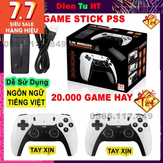 Game Stick 4K Pro Tiếng Việt Tay Xịn PS 20.000 Game hay retro máy chơi game cầm tay giá rẻ kết nối tivi HDMI