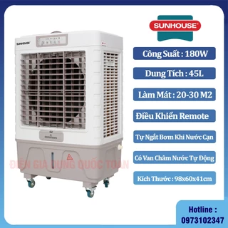 ( GIẢM THÊM 400k) Quạt điều hòa, quạt hơi nước Sunhouse SHD7746 trưng bày  mới 99%