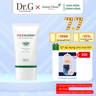 [CHÍNH HÃNG] Kem Chống Nắng Dr.G Phổ Rộng Cho Da Mụn R.E.D Blemish Soothing Up Sun SPF50+ PA++++ 50mlThế Hệ Mới