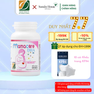 NUTRIDOM MAMACARE DHA - Viên uống DHA cho mẹ bầu giúp phát triển thai nhi, bé thông minh - David Health - Canada