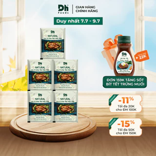 Combo 5 gói natural Gia vị ướp thịt Mắc Mật Dh Foods gói ướp sẵn tiện lợi