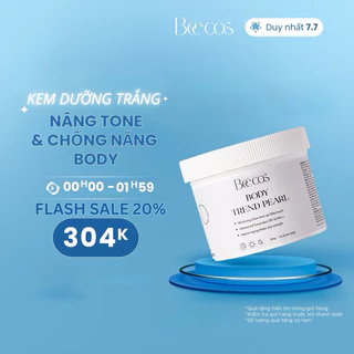 Kem Dưỡng Trắng Da Body Beecos Body Trend Pearl - Bật Tone Sau 7 Ngày, Cho Làn Da Trắng Sáng