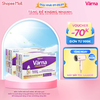 Combo 2 Thùng sữa bột pha sẵn Värna Colostrum (24 hộp giấy x 237ml) - Sữa non cho người lớn, Tăng đề kháng nhanh