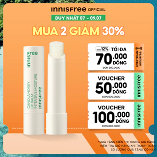 Son dưỡng môi không màu innisfree Canola Honey Lip Balm Deep Moisture 3.5g