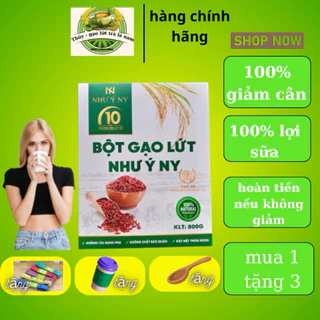 Bột gạo Lứt Như Ý, 800g ,có phiếu bảo hành l,giảm cân an toàn,tốt cho mẹ bầu ,các mẹ sau sinh , tặn cốc chia vạcho