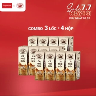 Combo 3 Lốc Highlands Coffee Cà phê Sữa (4 hộp/lốc x 180ml/hộp)