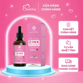 ALIVITA Kẽm Hữu Cơ Nội Địa Đức ZinC tăng 40% mức hấp thụ Zink Bisglycinat 30ml cho trẻ từ sơ sinh