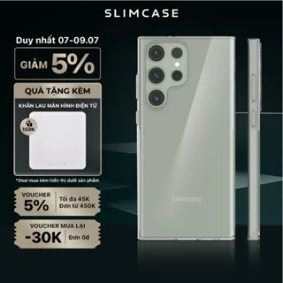 Ốp lưng cao cấp SLIMCASE UNIQUE 1 siêu mỏng, trong suốt, không ố vàng cho Samsung S23 Ultra