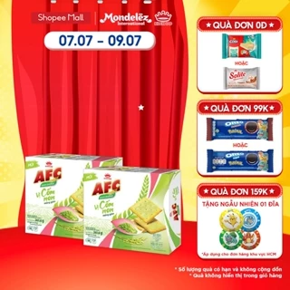 Combo 2 hộp Bánh quy dinh dưỡng AFC vị cốm non 261.6GR