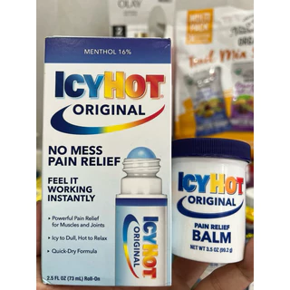 Dầu Nóng Xoa Bóp Giảm Đau ICYHOT Mỹ - Dạng Hũ Và Dạng Lăn