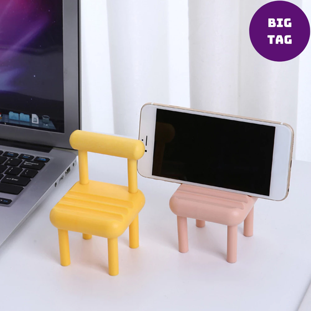 giá đỡ điện thoại đa năng hình ghế ngồi cute, giá để ipad nhựa cao cấp 0748
