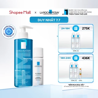 Gel rửa mặt làm sạch cho da dầu nhạy cảm La Roche-Posay Effaclar 400ml & Xịt khoáng Thermal Spring Water 50ml