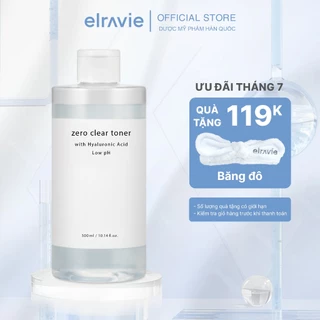 Toner Thuần Chay Dưỡng Ẩm Phục Hồi Trắng Da Giúp Da Hấp Thụ Tinh Chất Elravie Zero Clear 300ml