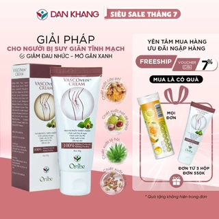 Kem Thoa Giảm Sưng Đau, Tê Phù, Chuột Rút Do Suy Giãn Tĩnh Mạch Vascovein Dân Khang - Tuýp 50g