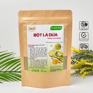 Bột lá dứa nguyên chất 100g, Bột lá nếp sấy lạnh, Làm bánh, Nấu xôi, Tạo màu xanh cho thực phẩm