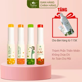 Son Dưỡng Môi Tự Nhiên Không Hóa Chất An Toàn Cho Mẹ Bầu Và Trẻ Nhỏ Giảm Thâm Dưỡng Mềm Môi Tiudiu