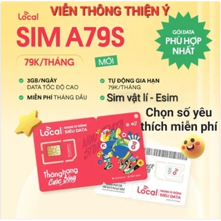 Sim Data 4G{chọn số đẹp miễn phí}Mobifone Local